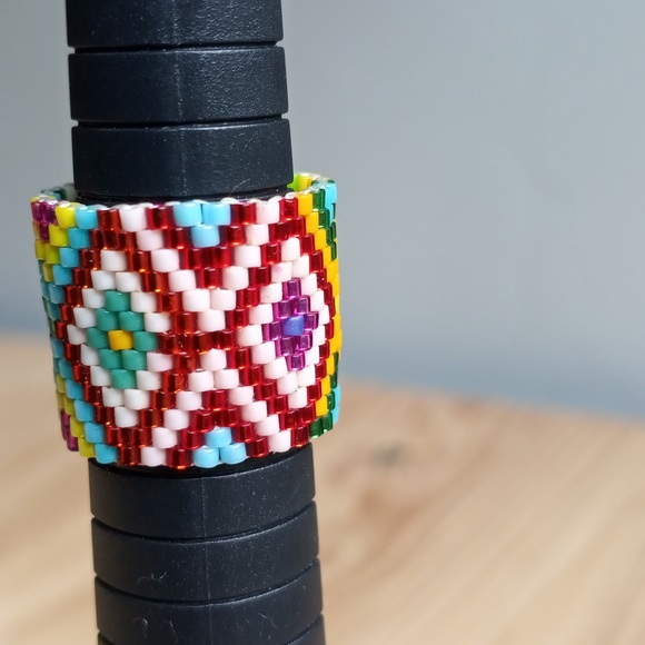 New Handmade Ring new without tag beaded - Picture 7 of 7